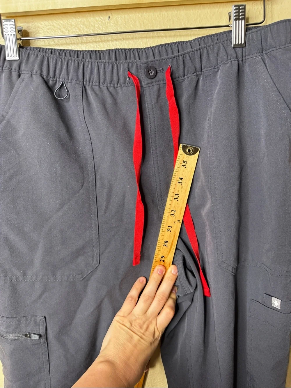 FIGS Mens L Cairo Cargo Scrub Pants Navy Blue Drawstring Technical Collection